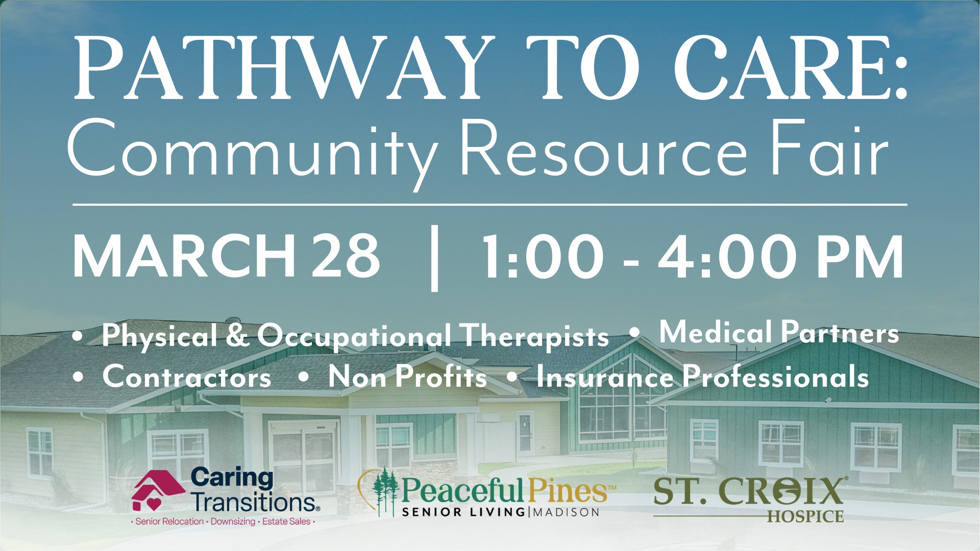 Peaceful Pines holding a Community Resource Fair on March 28